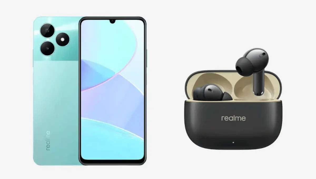 Realme C51 Smartphone and Buds T300 Earbuds
